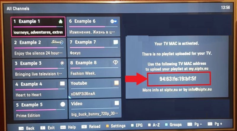 forgot mu mac number for my smart ip tv samsung