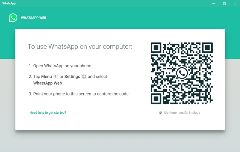 Verifica Codigo QR para sincronizar Whatsapp Web