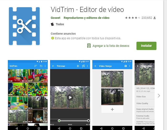 VidTrim Video editor 