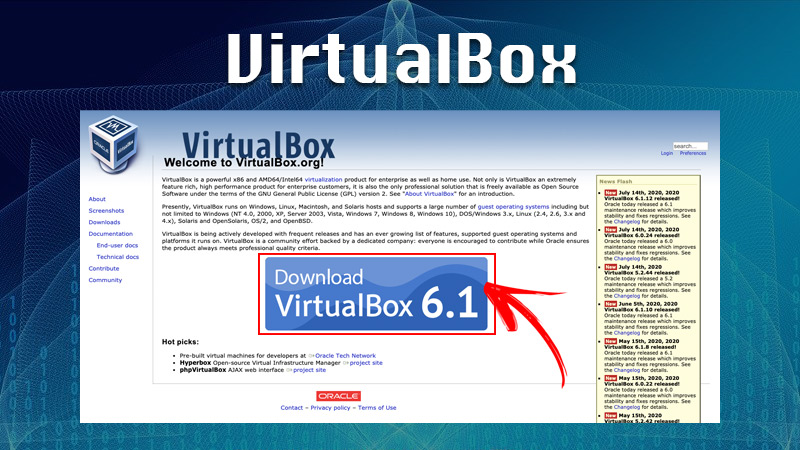 VirtualBox to create virtual machines