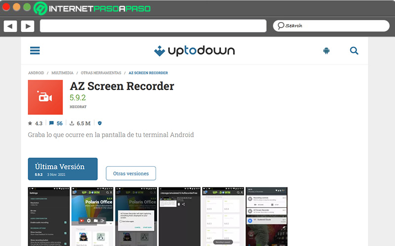 Web de AZ Screen Recorder