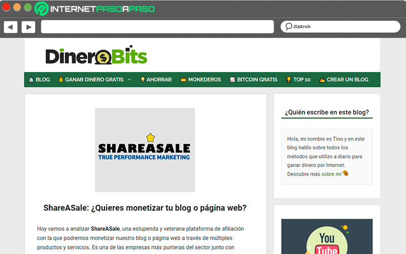 Web de Afiliados de ShareASale