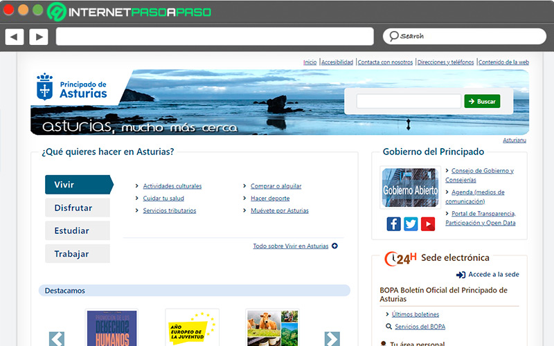 Web de Asturias
