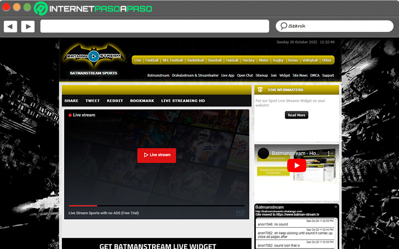 Web de BatmanStream