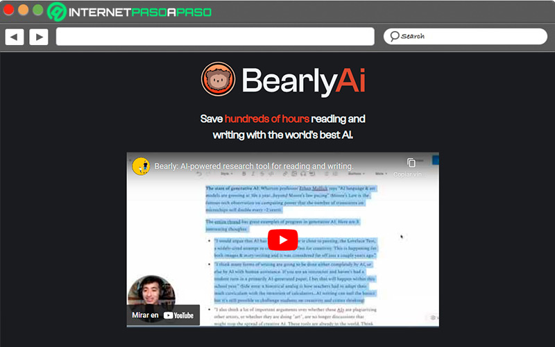 Web de Bearly AI