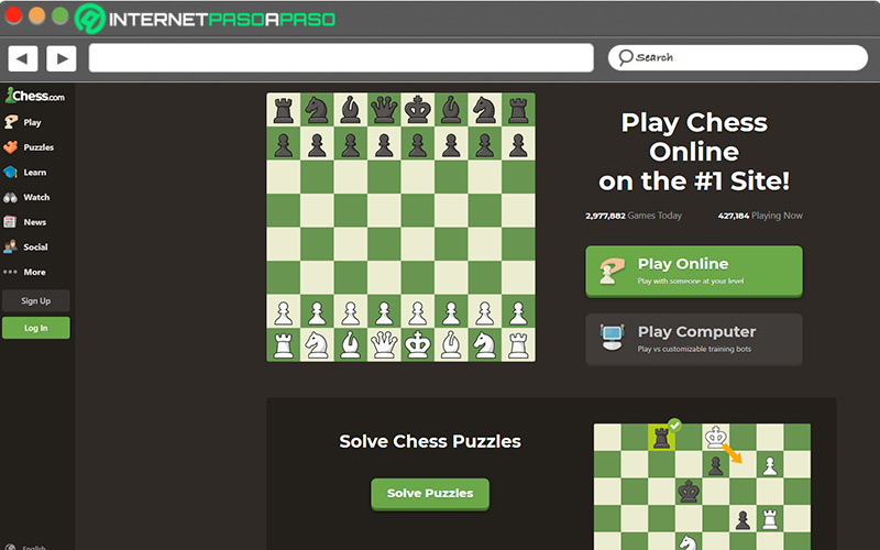 Web de Chess com