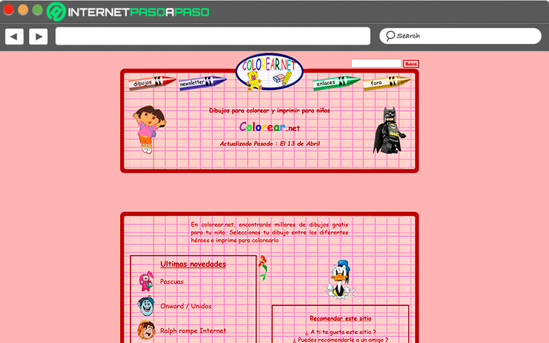 Web de Colorear net