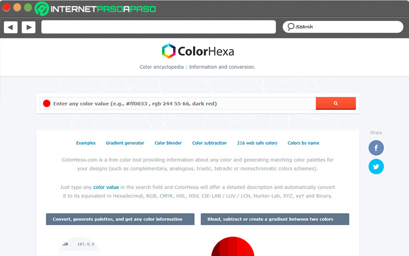 Web de Colorhexa