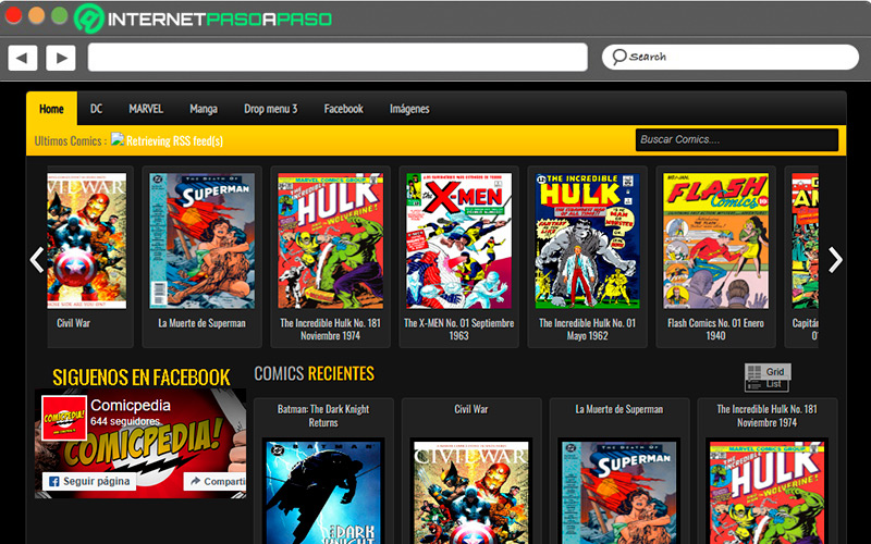 Web de ComicPedia