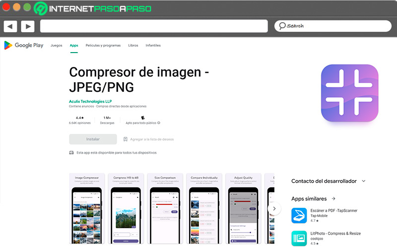 Web de Compresor de imagen