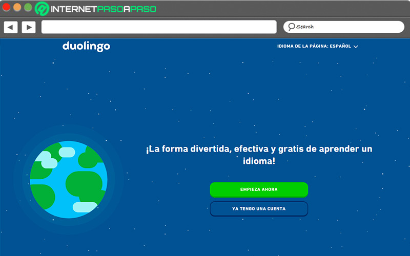 Web de Duolingo