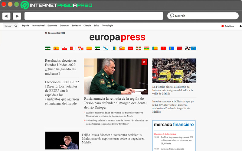 Web de Europa Press