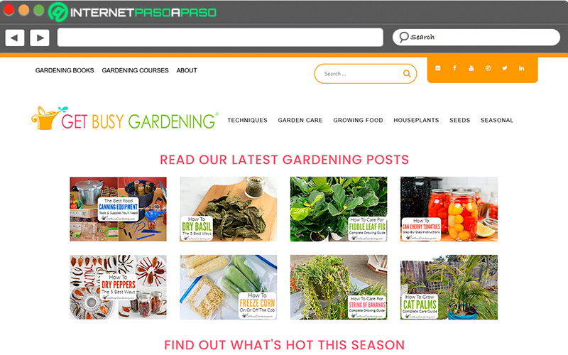 Web de Get busy gardening