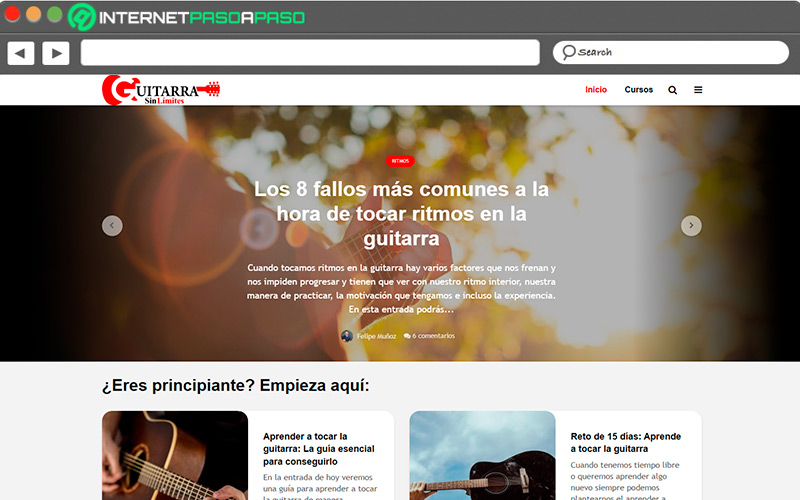 Web de Guitarra sin límites