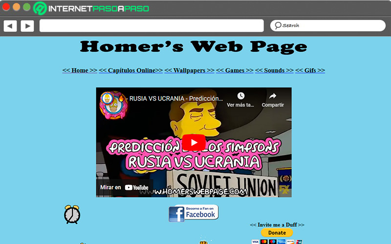 Web de Homer Webs Page