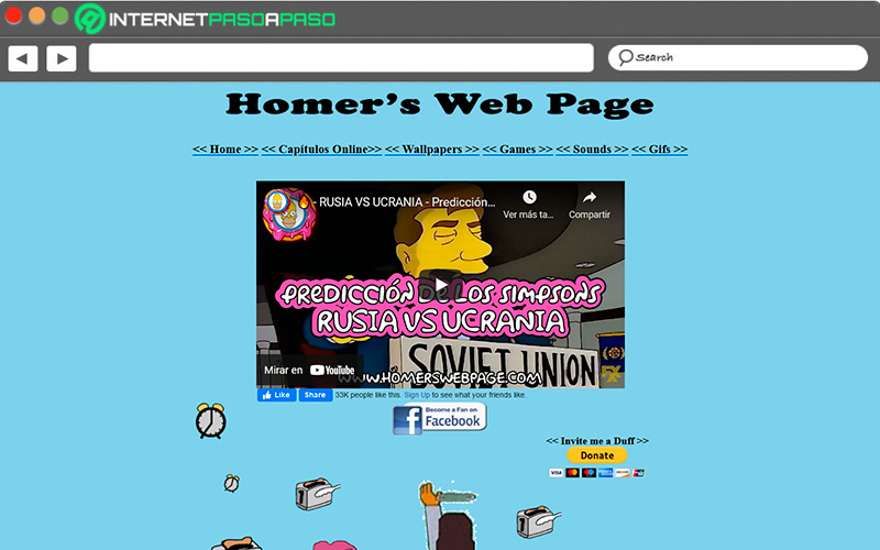 Web de Homer’s Web Page