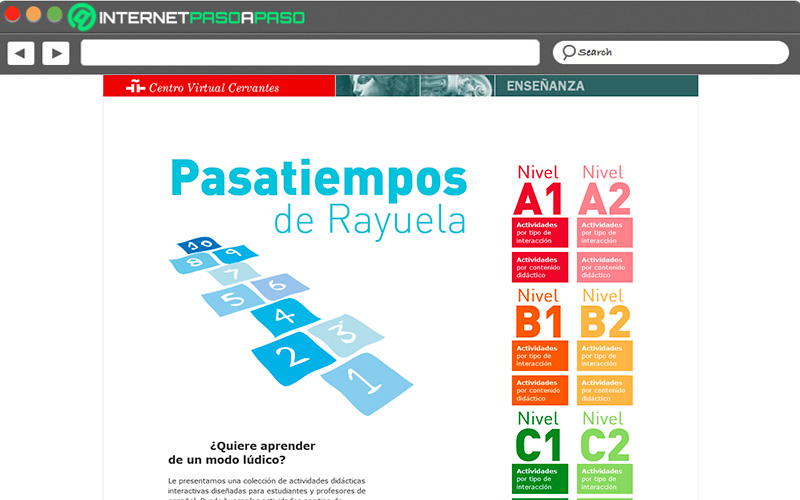Web de Instituto Cervantes