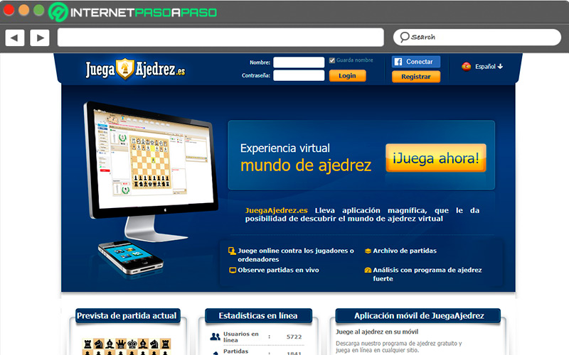 Web de Juega Ajedrez