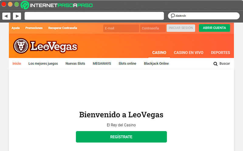 Web de LeoVegas