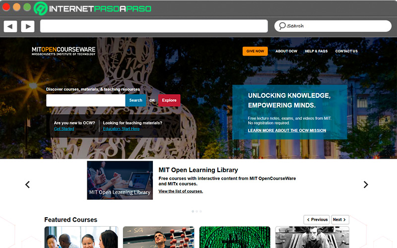 Web de MIT Opencourseware