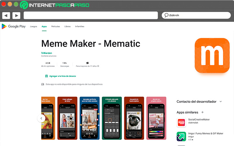 Web de Meme Maker – Mematic