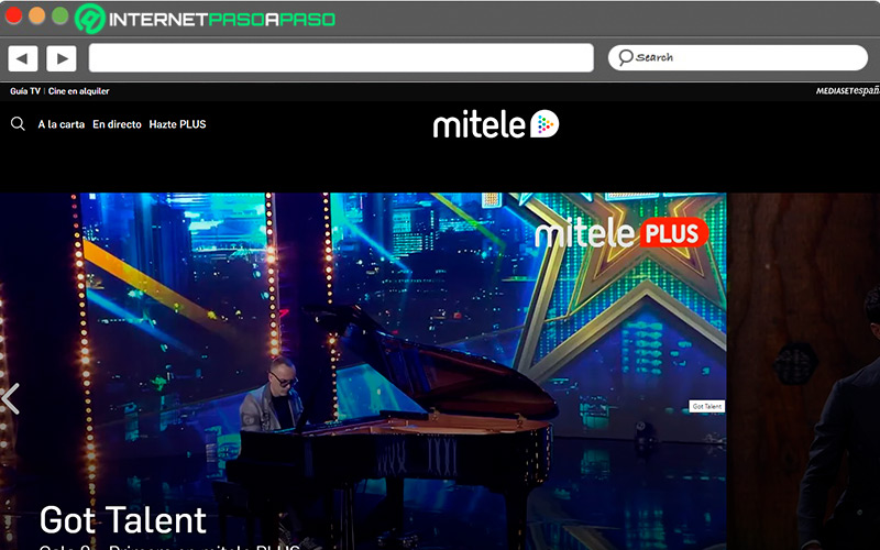 Web de Mitele es