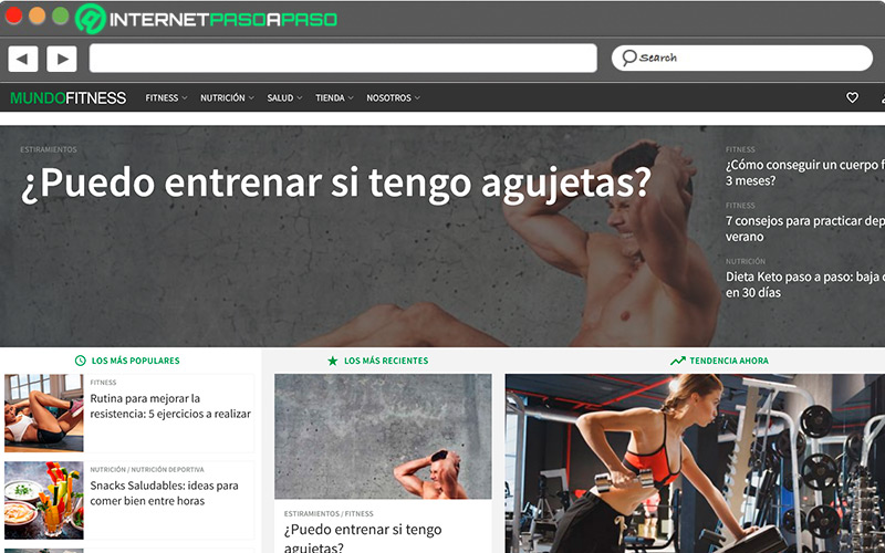 Web de Mundo Fitness