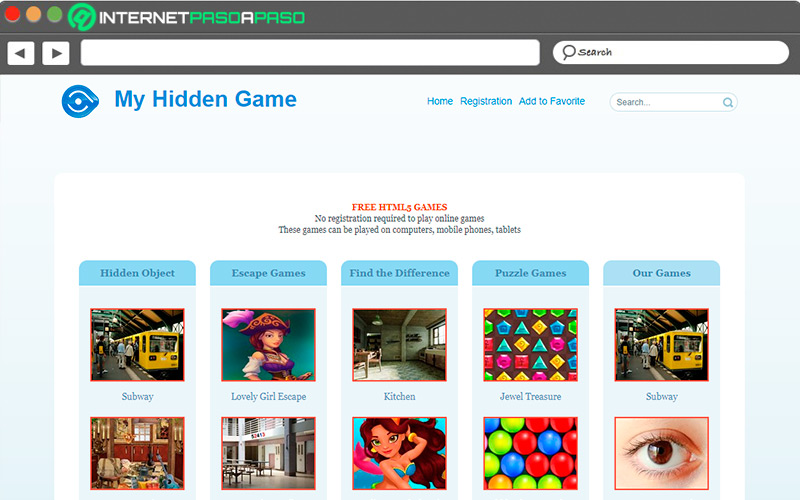 Web de My Hidden Game