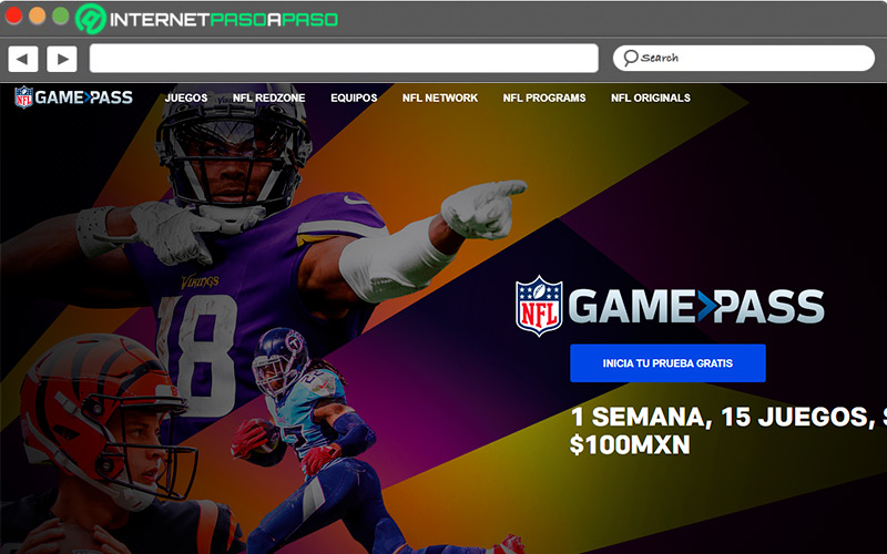 Web de NFL Game pass