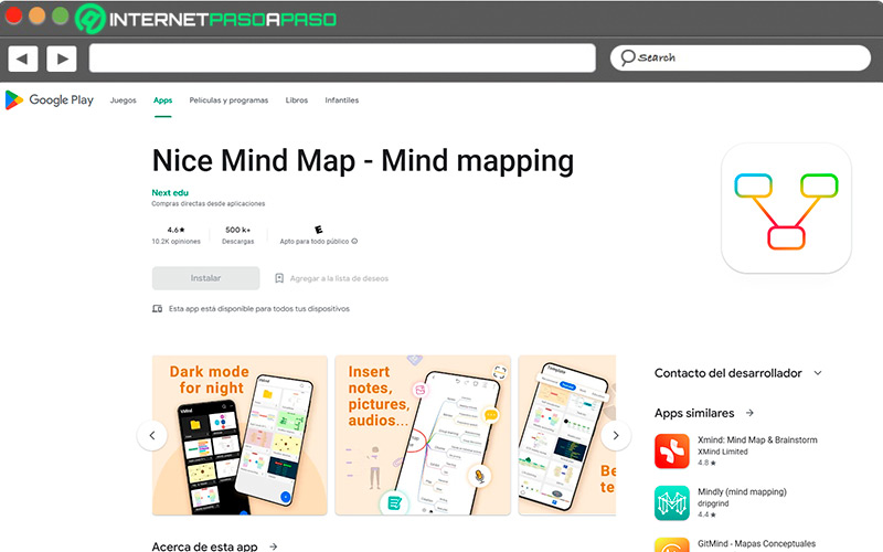 Web de Nice Mind Map