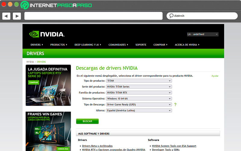 Web de Nvidia