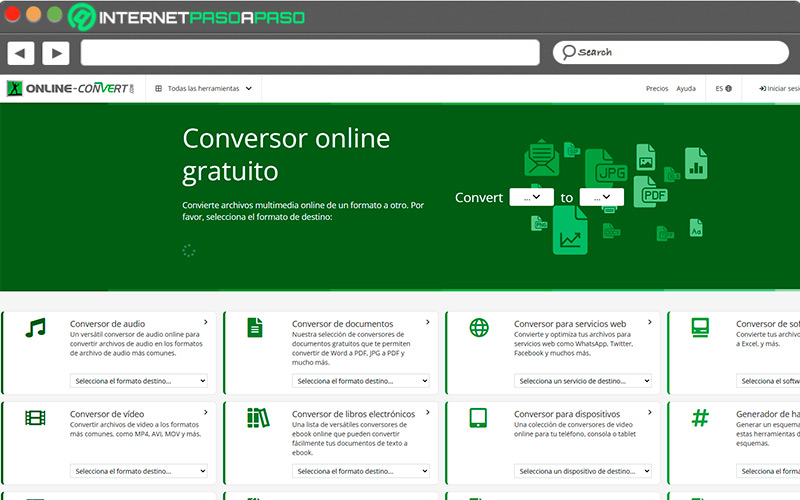 Web de Online Convert