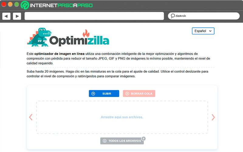 Web de Optimizilla