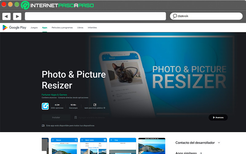 Web de Photo Picture Resizer