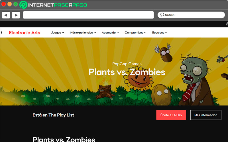 Web de Plants vs zombies