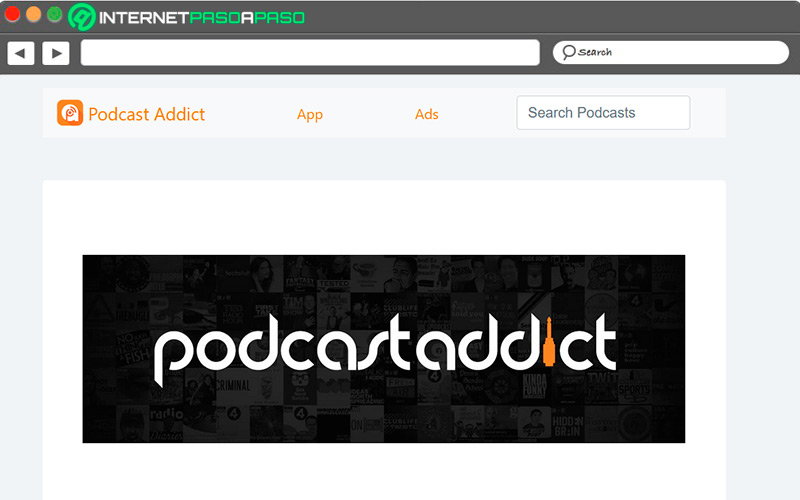 Web de Podcast Addict