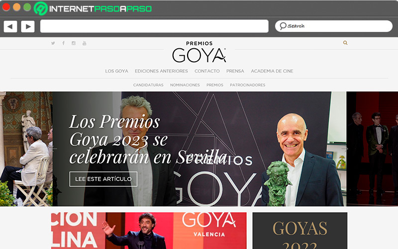Web de Premios Goya