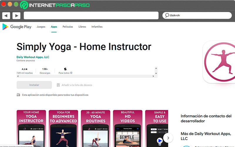 Web de Simply Yoga