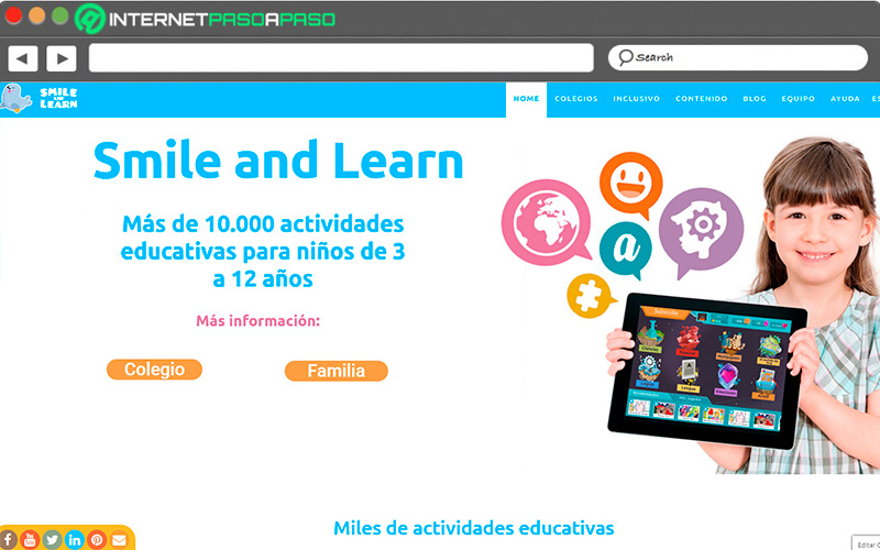 Web de Smile and learn