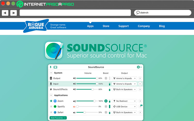 Web de SoundSource