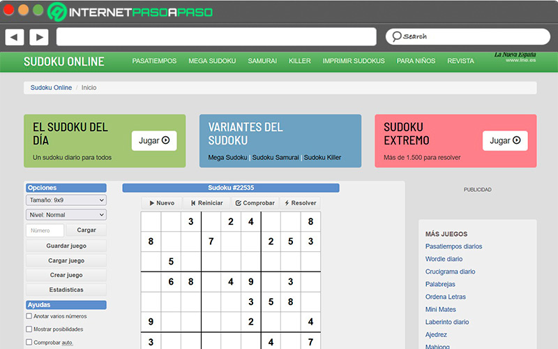 Web de Sudoku-Online org