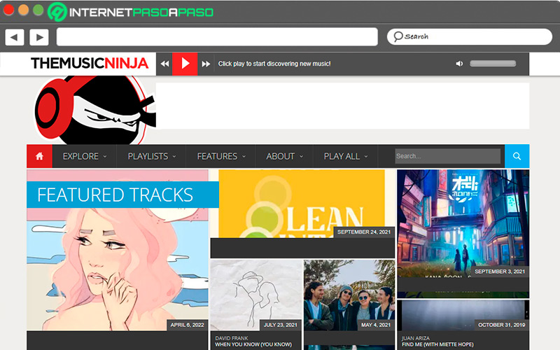 Web de The Music Ninja