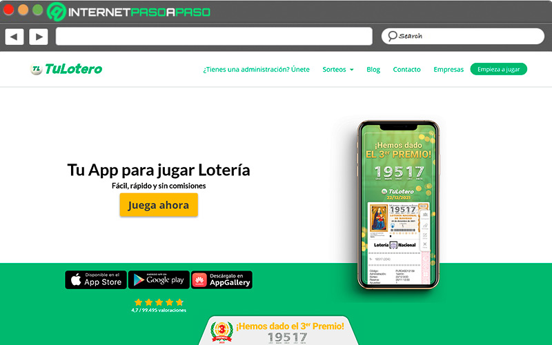 Web de Tu Lotero