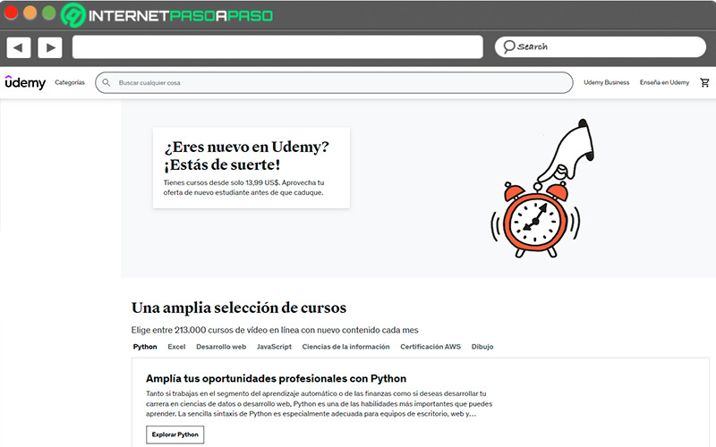 Web de Udemy