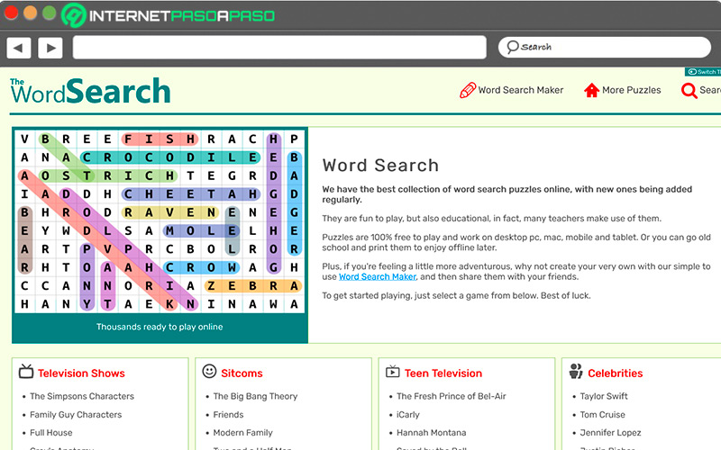 Web de Word Search