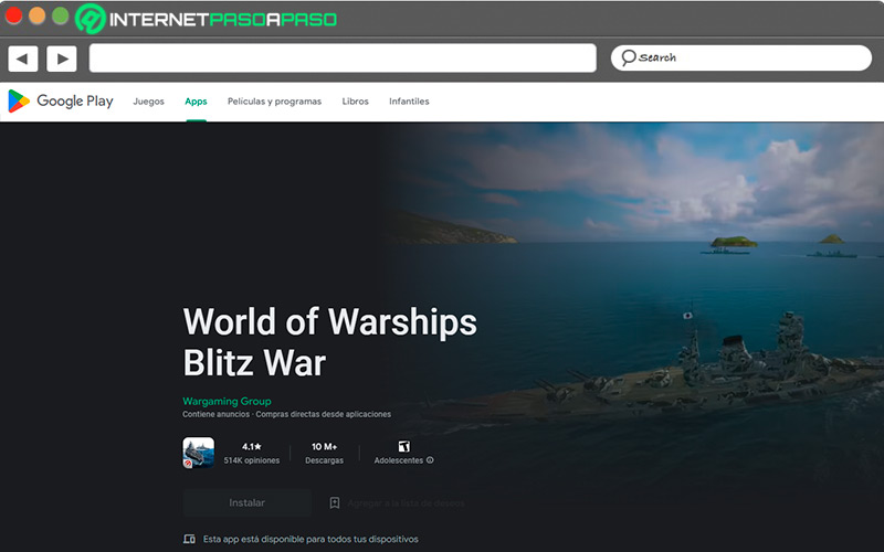 Web de World of Warships Blitz War