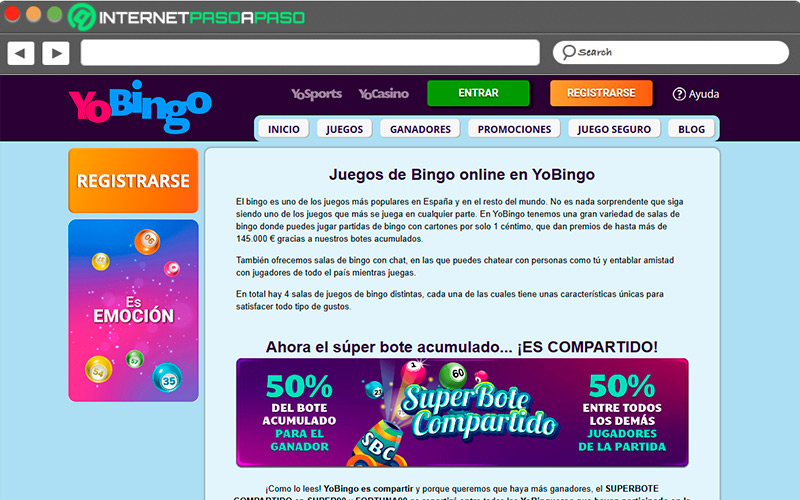 Web de Yo Bingo