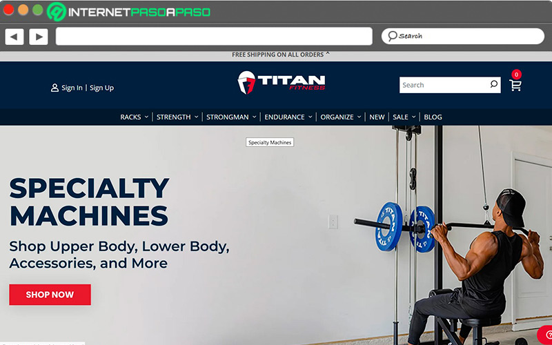 Web de titan fitness