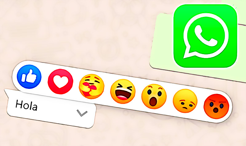 Whatsapp mejora su funcion de reacciones a mensajes y ahora podras usar todos los emojis de la aplicacion