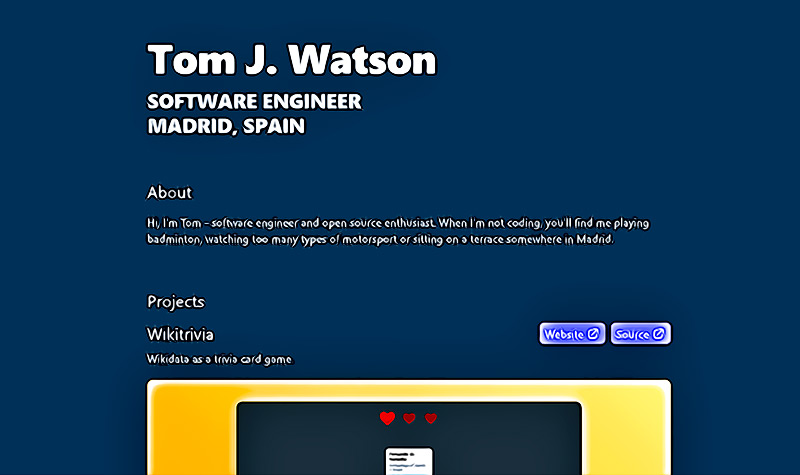 Wikitrivia de Tomjwatson.com la web que pone a prueba tus conocimientos